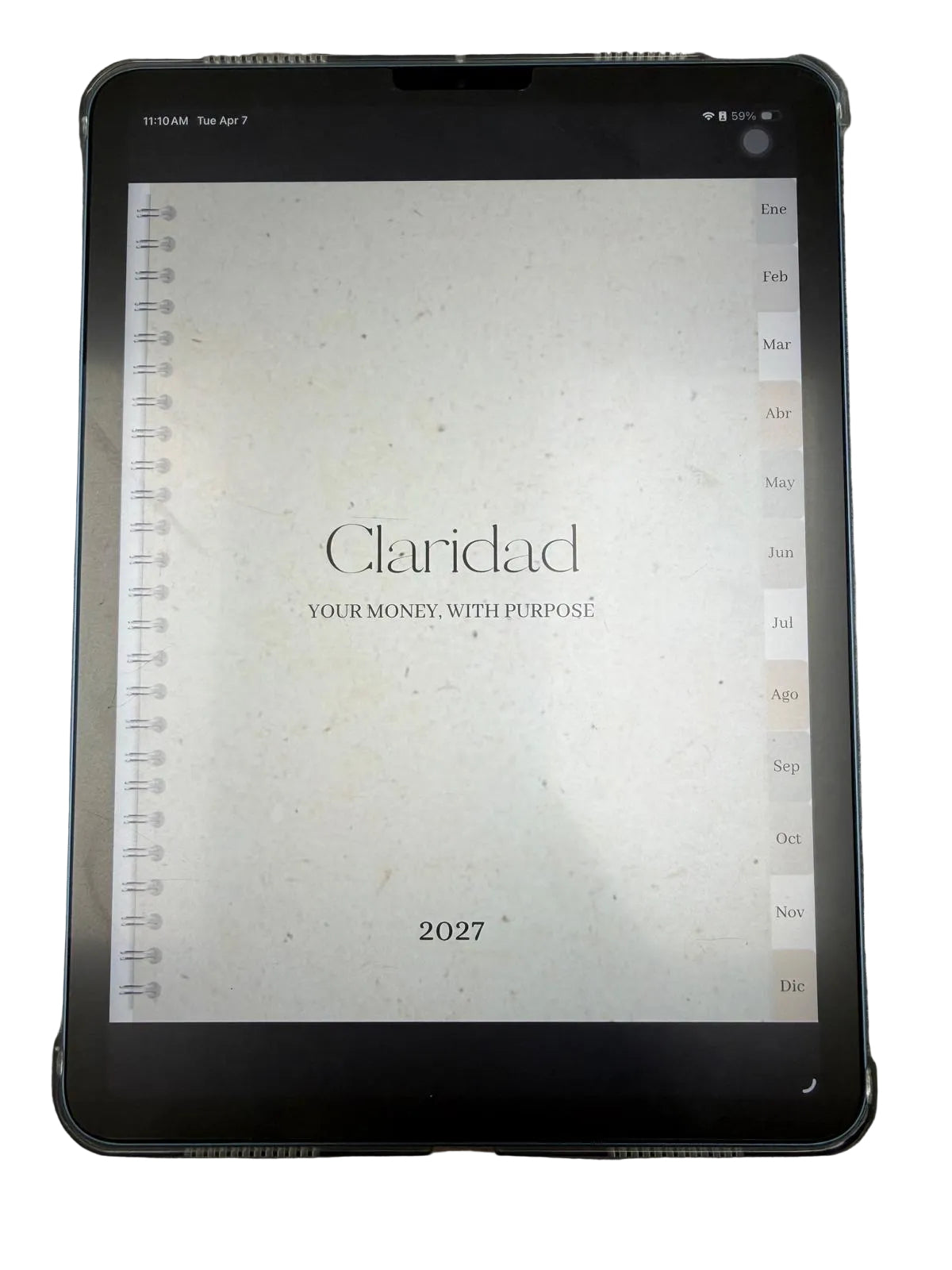 Mi Placer Financiero – aesthetic financial planning notebook by Sahore