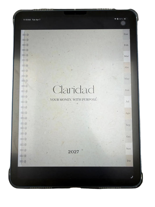 Mi Placer Financiero – aesthetic financial planning notebook by Sahore